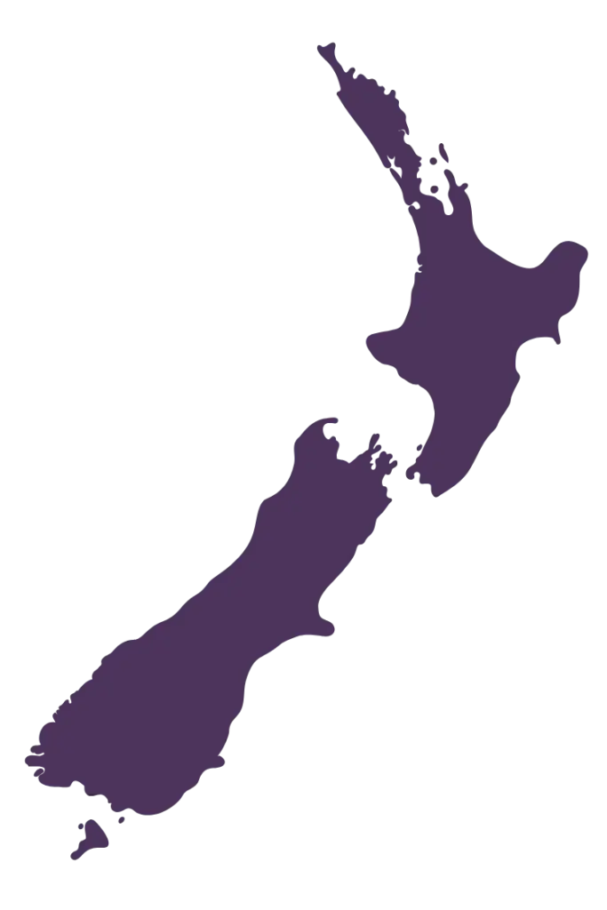 Map of New Zealand, showing that Simple Loan helps first home buyers nationwide